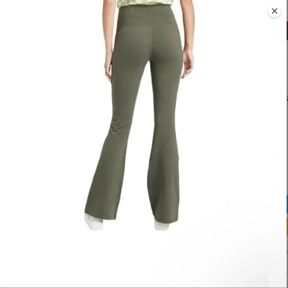 Wild Fable Women's High-Waisted Flare Leggings Olive Green - Picture 6 of 6